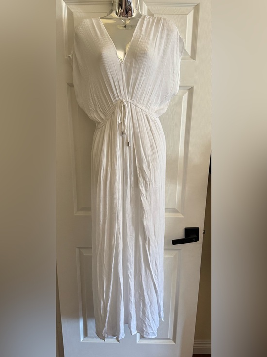 Elan Dresses & Skirts - Nordstrom Elan White Swim Maxi Drawstring Dress